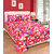 Fame Sheet Cotton Red Floral Double Bedsheet