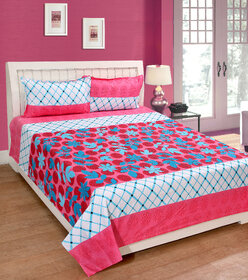 Fame Sheet Cotton Royal Pink Double Bedsheet