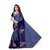 Indian Fashionista Blue Chanderi Cotton Self Design Saree With Blouse