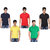 K-TEX black red yellow green and navy  Polo T shirt PACK OF 5