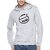 Campus Sutra Grey Mens Printed Hoodie