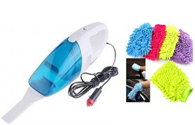 Snatch4deals combo of highpower car vacuum cleaner and microfibre cloth 2 units.