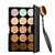 Imported 15 Colors Contour Face Creme Makeup Concealer Palette + Make up Brush Pack of 2-C357