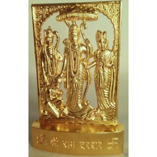Ram Darbaar. Lord Ram, Laxman,Mata Seeta  Hanumaan Gold Plated Murti Best For Gift Purpose