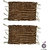 Home Berry Brown Cotton Door Mats Set Of 2 (12 x  18 Inches)