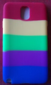 Rainbow color silicon case for Samsung Galaxy Note 3 N9000