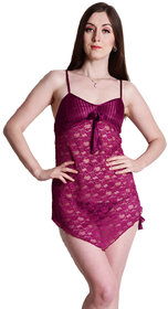 Senslife Women's Net Sexy Nightwear Sleepwear Babydolls Dress SL012A