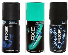 AXE New Deo Deodorants Body Spray For Men - Pack Of 3 Pcs