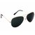 Davidmartin Gold Aviators Sunglasses (UV Protected) (Medium Size)