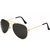 Davidmartin Gold Aviators Sunglasses (UV Protected) (Medium Size)