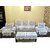 Vivek Homesaaz Multi Embossed Net Sofa Cover Set -16 Pieces