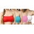 Hothy Non-Padded Strapless Tube Bra (Red,Cyan,Coral,White)