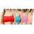 Hothy Non-Padded Strapless Tube Bra (Red,Cyan,Coral,Brown)