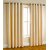 Styletex Plain Polyester Gold Long Door Curtain (Set of 4)