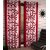 Styletex Floral Polyester Red Window Curtain (Set of 4)