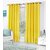 Styletex Plain Polyester Yellow Door Curtain (Set of 2)