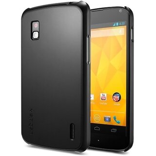                       Ultra thin Hard Back Case Cover Pouch for LG Nexus 4- black                                              