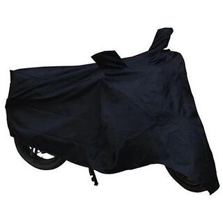 Benjoy Bike Motorcycle Body Cover Black With Mirror Pocket For Bajaj DisCover Black 100 DTS-I