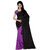 Anand Sarees Purple Georgette Floral Saree With Blouse