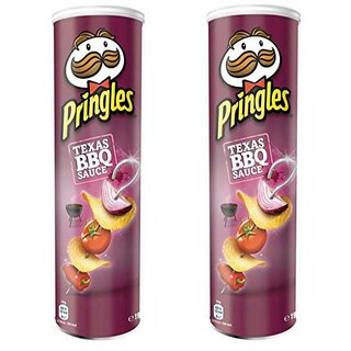 Pringles Potato Chips, Barbeque, 165g (Pack Of 2)