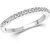 Vighnaharta Half Round (CZ) Rhodium Plated Alloy Ring for Women and Girls