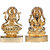 KESAR ZEMS Golden Plated Laxmi  Ganesha Idol