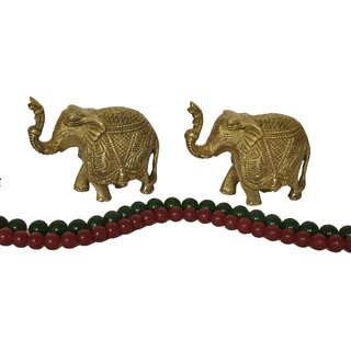 KESAR ZEMS Elegant Brass Elephant Pair