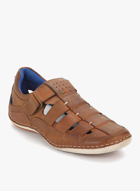 Pedro Buckled Chocolate Men's Sandals - Sandalwali