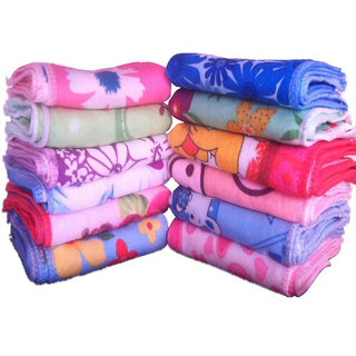 xy decor Pack Of 12 Cotton Face Towel