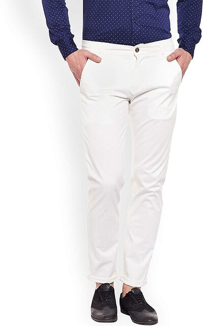Buy online Cream Slim Fit Formal Trousers from Bottom Wear for Men by Bukkl  for 1299 at 0 off  2023 Limeroadcom