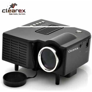 Clearex E08 Mini Home Theater USB/VGA/HD/ATV/TF-Card LED/LCD Corded Portable Projector