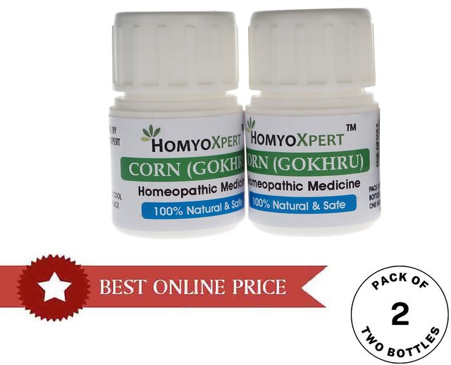 Buy HomyoXpert Corn Gokhru Homeopathic Medicine For One Month