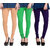 Hothy Cotton Stretch Churidar Leggings-(Beige,Green,Purple)