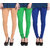 Hothy Cotton Stretch Churidar Leggings-(Beige,Green,Blue)
