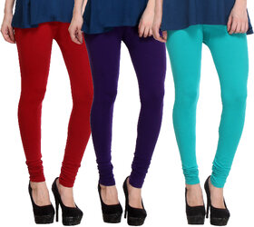 Hothy Fit For Everyday Leggings-(Light Green,Purple,Maroon)