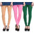Hothy Cotton Stretch Churidar Leggings-(Beige,Pink,Dark Green)