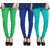 Hothy Fit For Everyday Leggings-(Light Green,Blue,Green)