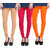 Hothy Cotton Stretch Churidar Leggings-(Beige,Magenta,Light Orange)