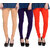 Hothy Cotton Stretch Churidar Leggings-(Beige,Purple,Orange)