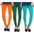 Hothy Fit For Everyday Leggings-(Light Green,Dark Green,Light Orange)