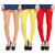 Hothy Cotton Stretch Churidar Leggings-(Beige,Yellow,Red)