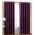 angel homes Purple Plain Window Curtain 1 pc 5ft