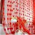 angel homes Red Polyester Single Piece Door Curtain Feet