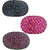 Status Ovel Shape Cotton door mat Assorted  18 x 12 3pcs