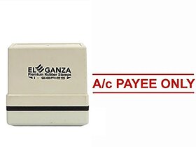 Self Ink Ac PAYEE ONLY Rubber Stamp Size 45x12 mm by ELEGANZA