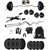 SPORTO COMBO HOME GYM SET 30kg WEIGHT 3 FEET ZIGZAG ROD+ALL GYM ACCESSORIES