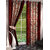Angel homes Red Floral Polyester Door Curtain Set Of 2 (Tk002)