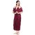 Fasense Women Nightwear Sleepwear Satin 2 Pcs Set  Night Gown and Robe Nighty (DP043 C)
