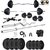 SPORTO20 Kg Home Gym Set Package with 4 Rods + Gym Bag + Rope + Locks