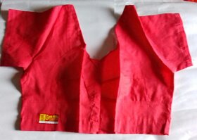 cotton readymade blouse (red)